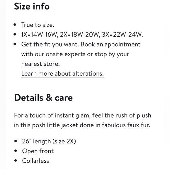 Anthropologie A+ Sanctuary starry night faux fur jacket NWT size 1X - Picture 8 of 12